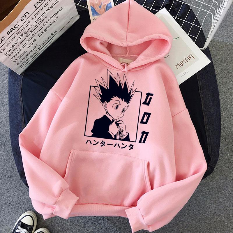 Kawaii Hunter X Hunter Women Hoodies Sweatshirt Killua Zoldyck Anime Manga Loose Hoodie Sweatshirt Oversized Winter Pullover Clothes