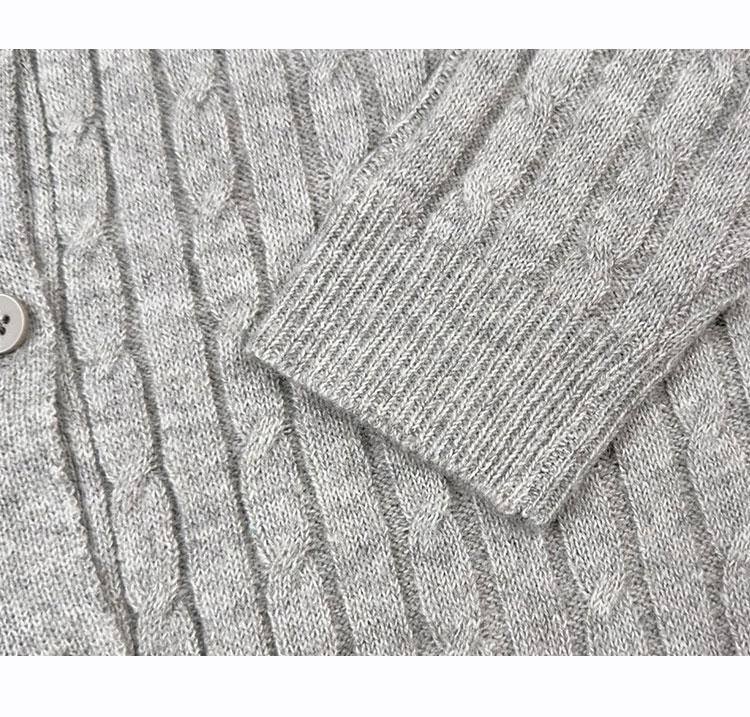 [Children's Cotton and Wool Cardigan Sweater] Autumn and Winter College Style Casual Versatile Men's and Women's Cardigan Sweater