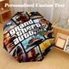 Windproof Folding Umbrella, 8‑Rib Auto Open Close GTA Umbrella for Rain Sun Protection
