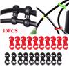 10pcs/set Bike Cross Line Clips Mountain Road Bicycle Brake Gear Cable S Style Clips Cycling Replacement Parts