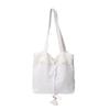 2025 Summer Bow Literary Lace Embroidery Large Capacity Shoulder Bag Fashion Versatile Premium Underarm Bag Women