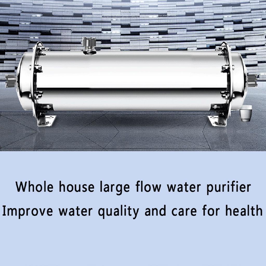 1000L 1/2" Inlet/Outlet 102 Pipe 304 Stainless Steel Water Filter Ultrafiltration Purifier,Commercial Home Kitchen Drink Straight UF Filters
