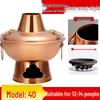 Olla Caliente Tradicional de Cobre de Pekín