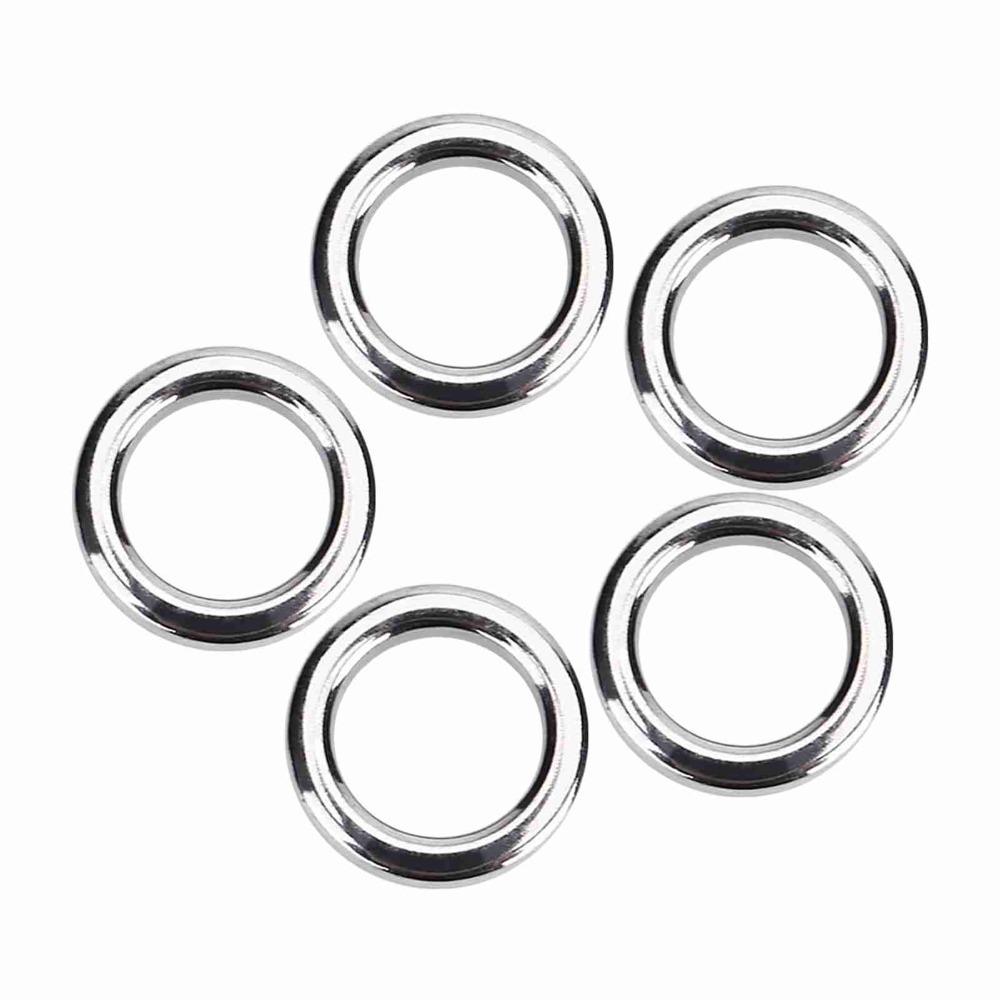 Stainless Steel Fishing Split Rings High Strength Fishing Rings Fishing Solid Rings  Sea Fishing