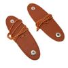 2PCS Portable Glasses Clips PU Leather Eyeglasses Holder Sunglasses Storage Sleeve for Outdoor Travel