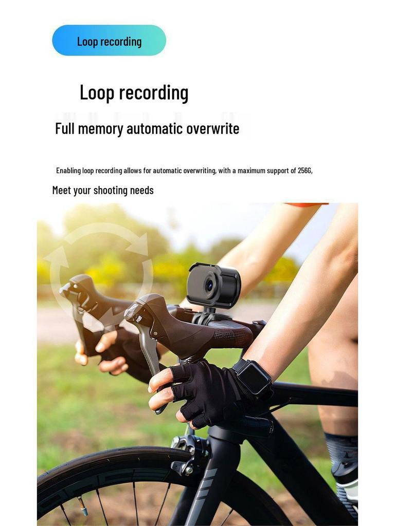 HD Action Camera for Students: Magnetic, Rechargeable, Outdoor Recorder for Motorcycles & Bicycles