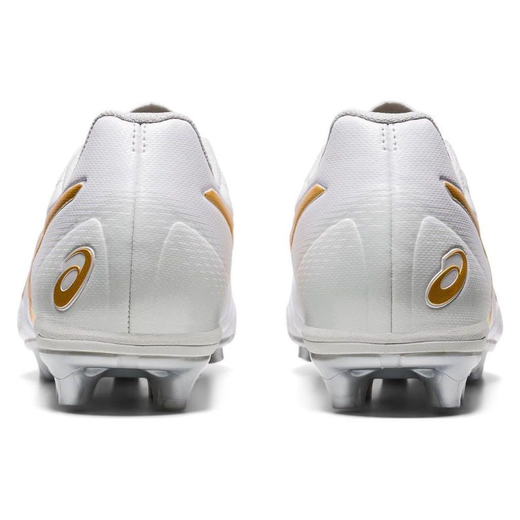 Asics Ultrezza Club Artificial Turf Durable Breathable Soccer Shoes Men sneaker White Platinum 1103A021-101