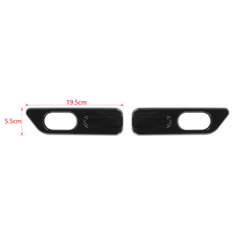 Black Car Side Fender Turn Signal Light Lamp Decoration Cover Stickers for Suzuki Jimny JB64 JB74 2019-2025 Exterior Accessories