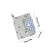 Cute With Key Ring Fabric Floral Card Bag Portable Multiple Card Cloth Printed Wallet Fashion Cute Bow Card Holder Student