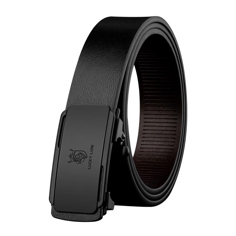 LUCKY LION Men's Automatic Buckle Leather Belt