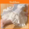 Princess Style White Lace Bubble Skirt With High Waist For Women Spring 2025