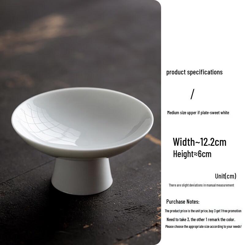 Nordic Style Ceramic High-Footed Dessert Plate