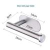 Vintage Style No-Punch Stainless Steel Toilet Paper Holder and Storage Rack.