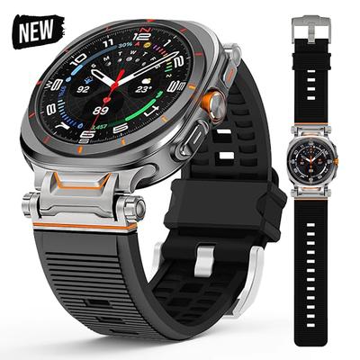 Bracelet en Silicone pour Samsung Galaxy Watch Ultra 2025 Bracelet de Sport Correa pour SAMSUNG GALAXY ULTRA 47mm Bracelet de Montre en Acier Inoxydable