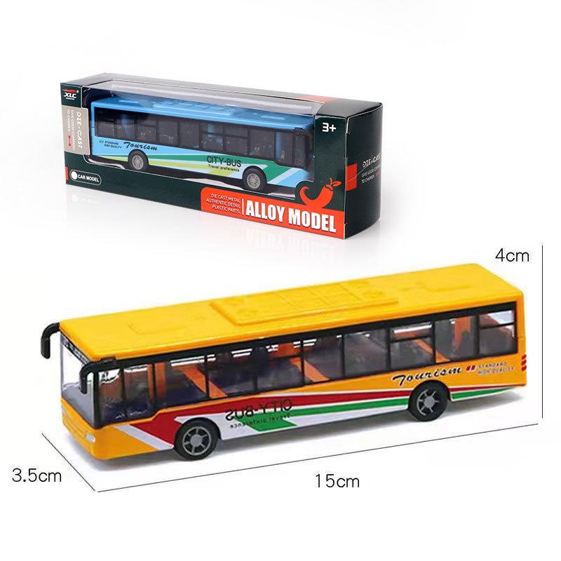 

Популярная игрушка-модель автобуса 15 см для детей - Симуляция автомобиля Baby Bus