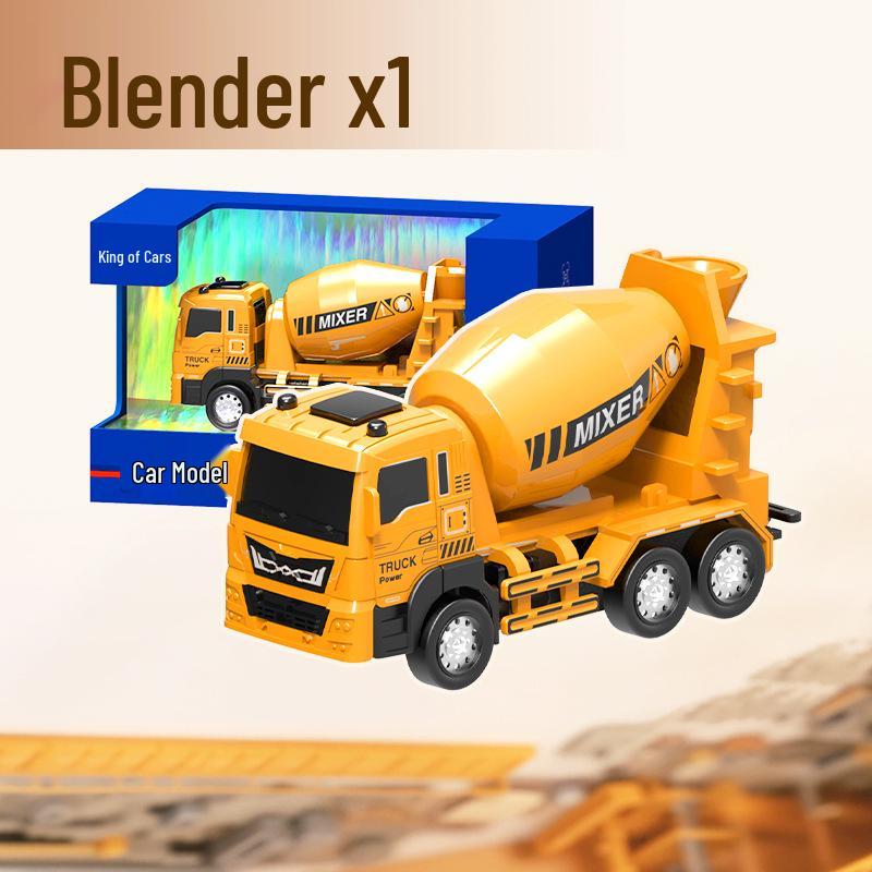 Little King Alloy Toy Pull-Back Excavator - Children's Construction Vehicle Model 