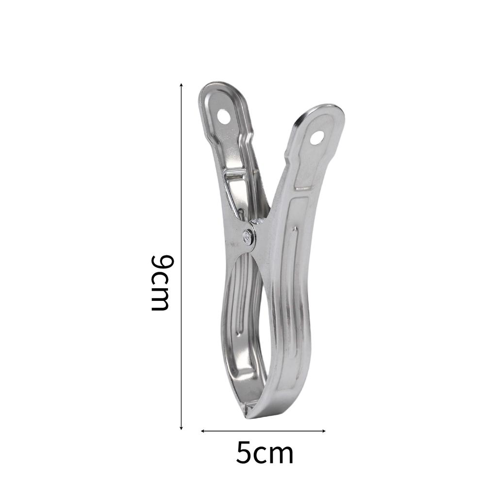 Stainless Steel Clothespins Heavy Duty Anti-slip Drying Clip Kitchen Food Bag Sealing Clips for Clothes Socks Cabinet Organizer