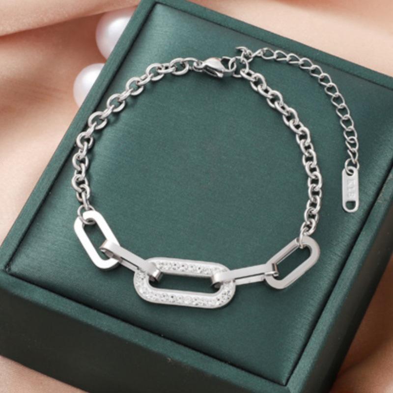 Koreanisches Dongdaemun Titanstahl Damenmode Armband - Edelstahl, High-End, Grenzüberschreitendes Design.