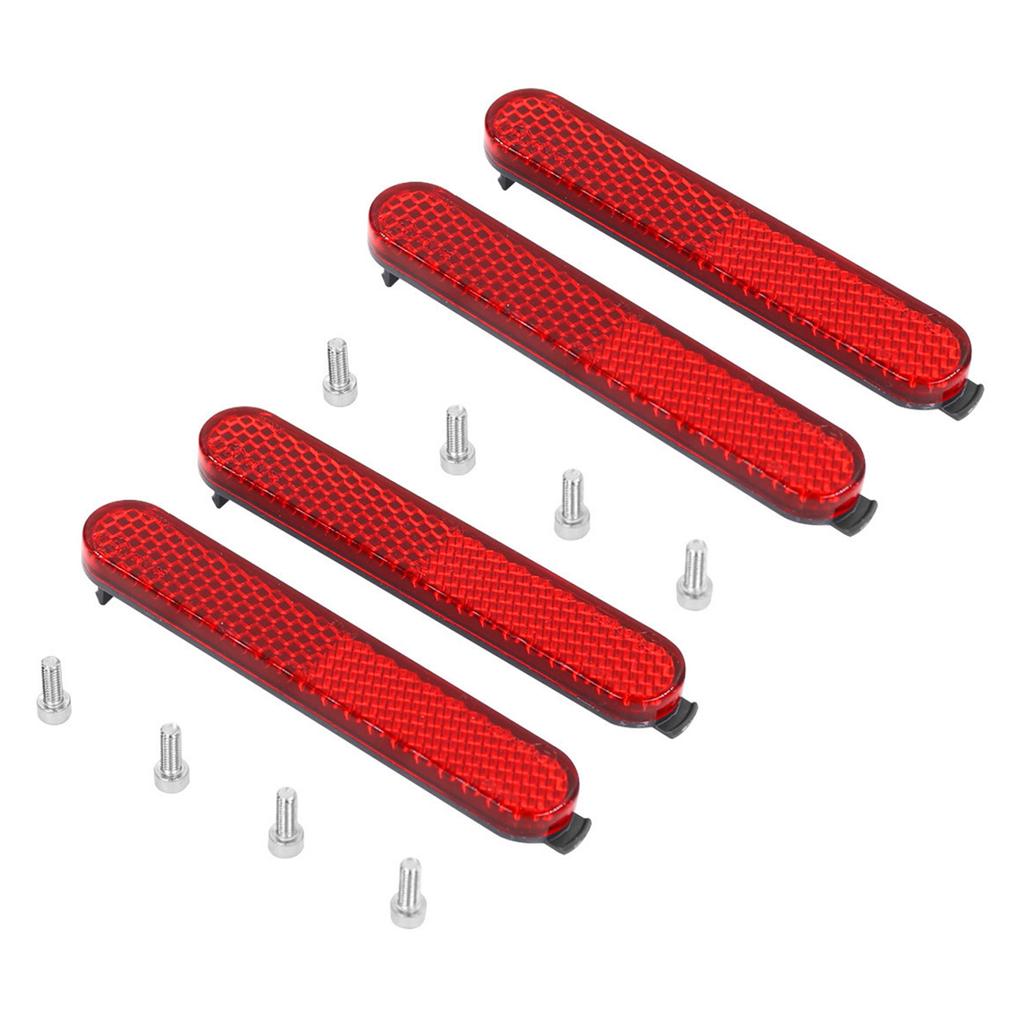 2Set Electric Scooter Side Reflective Strap Safety Tube Night Reflector Scooter Rear Wheel Protective Decorative Shell