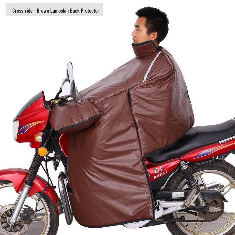 Motorcycle Windshield Plush Knee Pads & Windproof Quilt (Crotch Beam, Thickened, Waterproof, Warm)