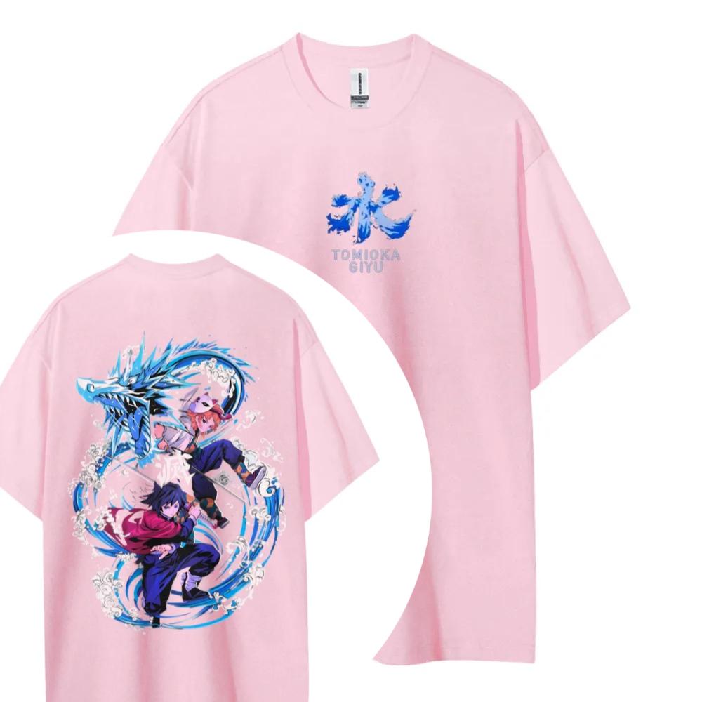 Demon Slayer Tshirt Mens Pure Cotton Casual Round Neck Tshirt Short Sleeve Clothing Summer Sports Casual Short Sleeve Top