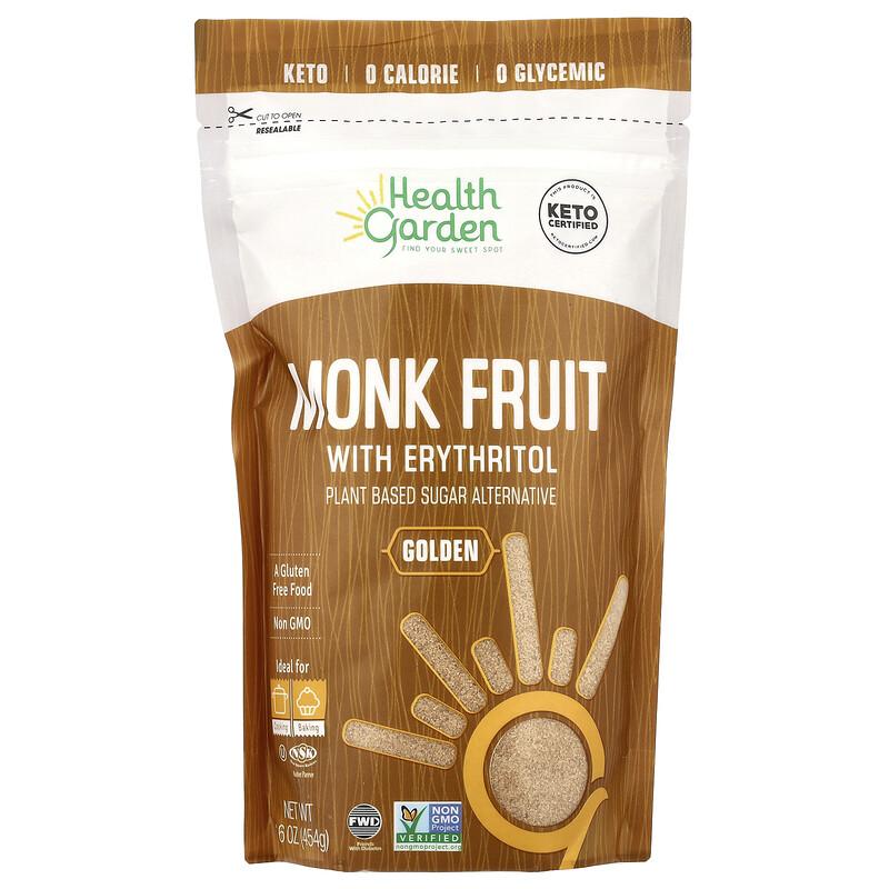 Rworld Wellness Golden Monk Fruit With Erythritol, 16 Oz (454 G)