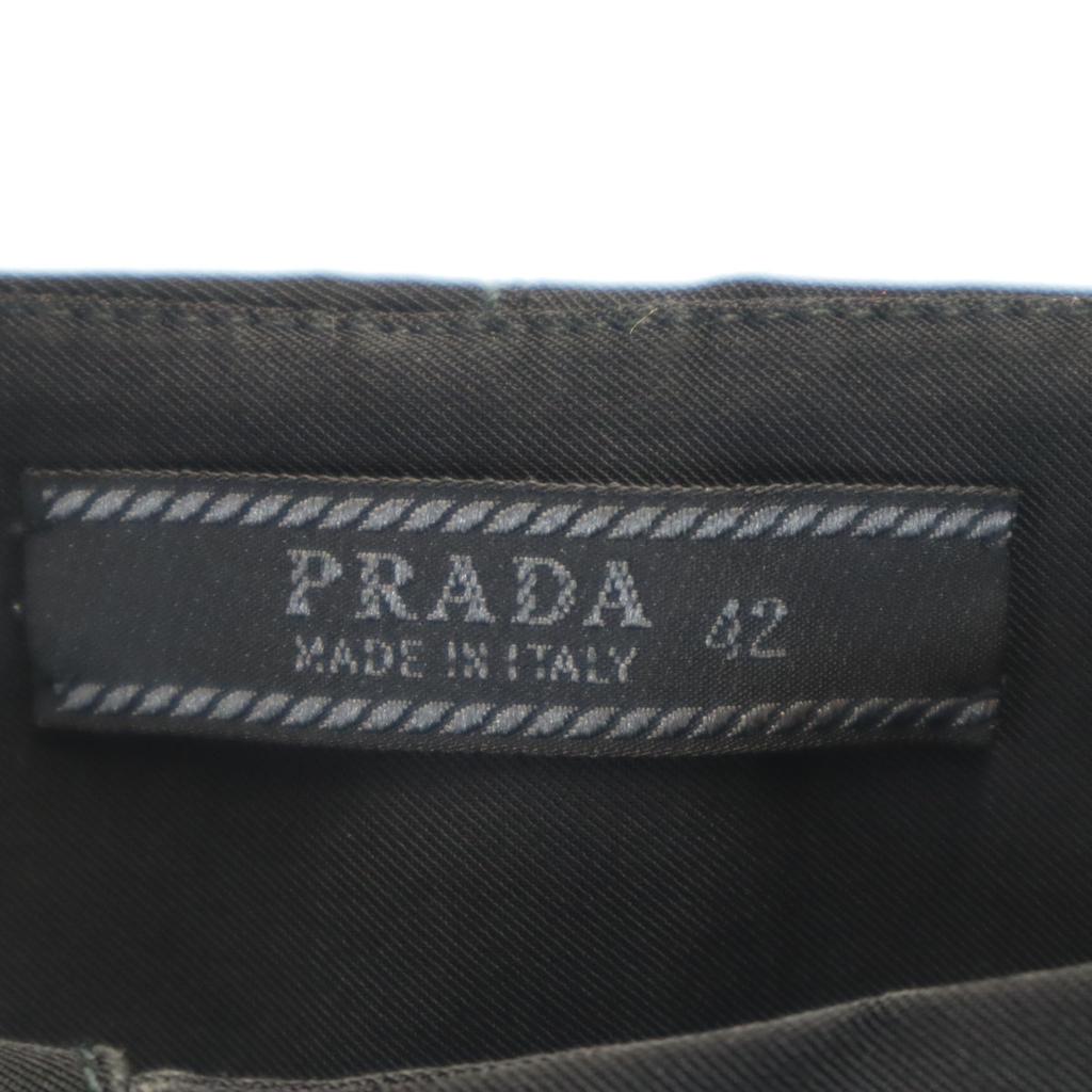 PRADA made in Italy Nylon pants 42 black Women Used