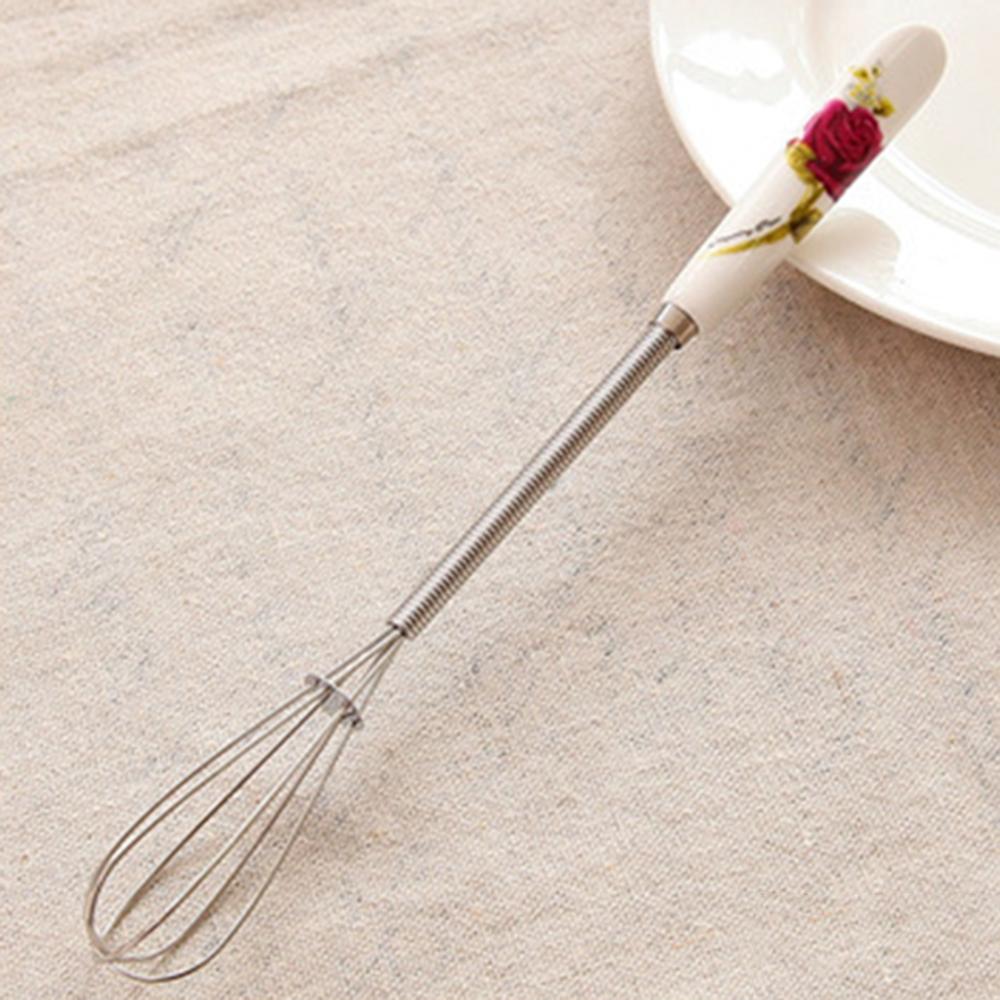 Premium Stainless Steel Whisk with Ceramic Handle for Baking and For Cooking