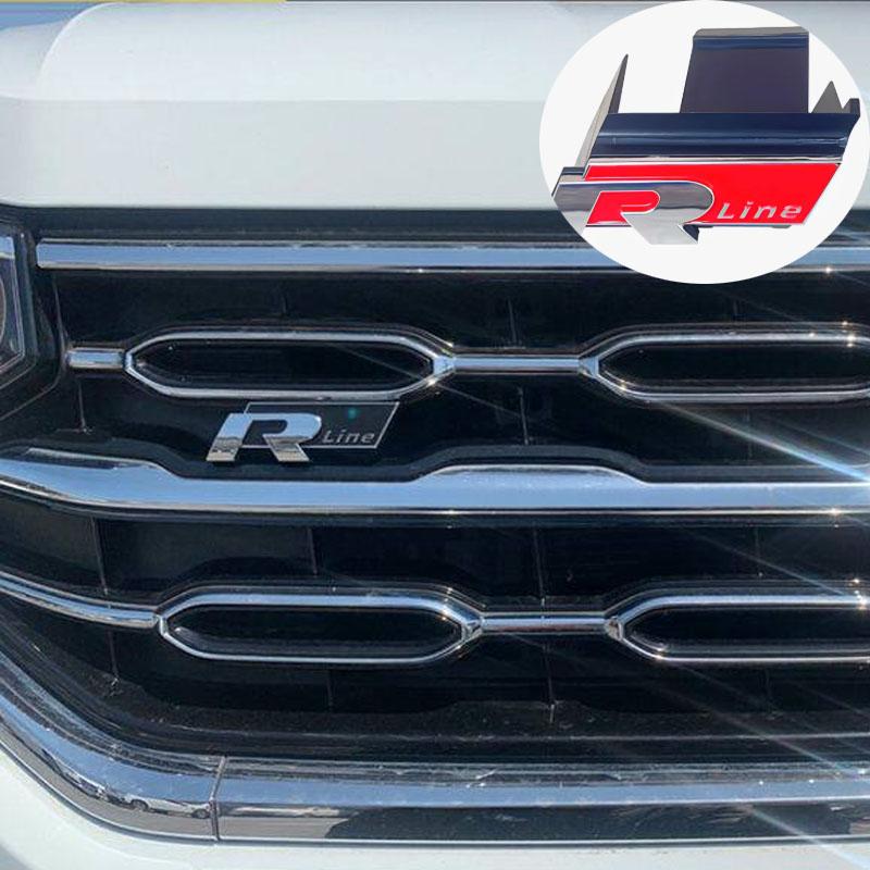 APRUB1 Auto Front Hood Grille Emblem ABS Badge For VW Volkswagen Rline GTI R R36 Golf Passat Polo Tiguan Touareg CC Scirocco