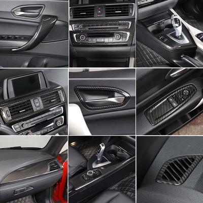 Pro BMW řady 1 2 F20 F21 F22 F23 2012-2018 ABS Karbonové vlákno Dekorace interiéru středové konzole auta Samolepka Příslušenství do auta