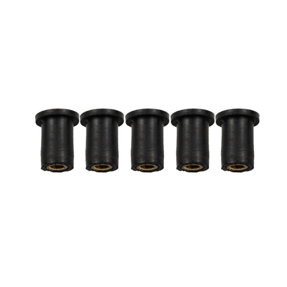 10pcs Motorcycle M4 M5 M6 Metric Rubber Windshield Windscreen Screws Bolts Nut Metric Rubber Well Nuts Fastener Screws