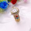 Nuovo Set Orologio e Bracciale a Catena Artiglio Strass da Donna Celebrità