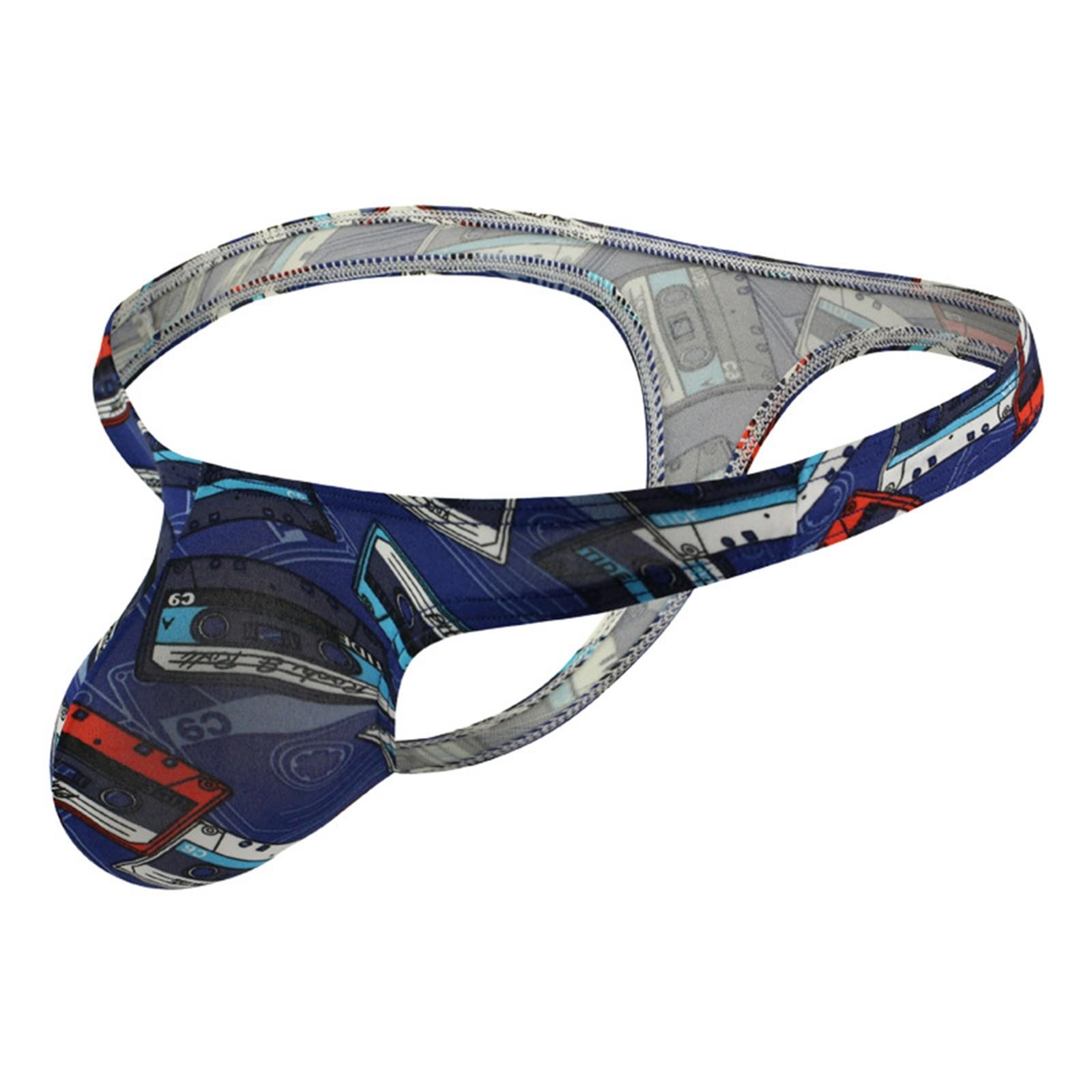 

Мужские стринги с мультяшным принтом U, персонализированное эластичное нижнее белье с низкой талией