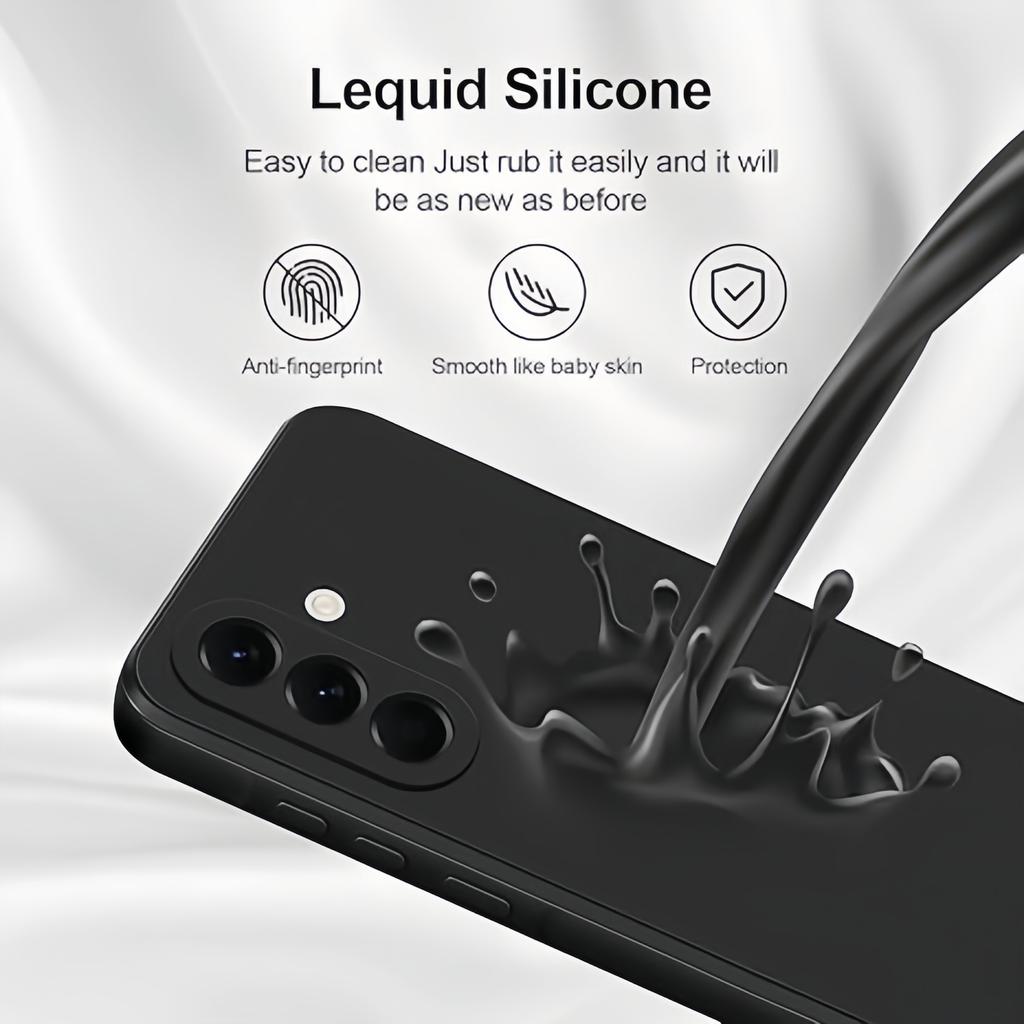 Noble Fashion Solid Colour Shockproof Protective Liquid Silicone Case For Samsung Galaxy A56