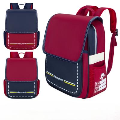 Schulrucksack mit Reflektorstreifen Rucksack im britischen Stil Rucksäcke für Jungen, Mädchen, Schüler in Grund-, Mittel- und Hochschulklassen