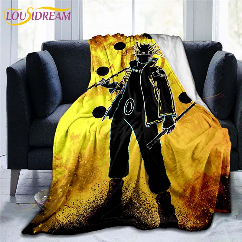 Anime Naruto Sasuke 3D Print Blanket Sofa Bed Blanket Super Soft Warm Blanket Cover Flannel Throw Blanket