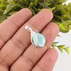 Aqua Chalcedony Gemstone Zircon Pendant 925 Sterling Silver Jewelry Gift For Her CZP-7-8