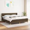 3130132 vidaXL Divan Bed with Mattress Dark Brown 180x200 Cm