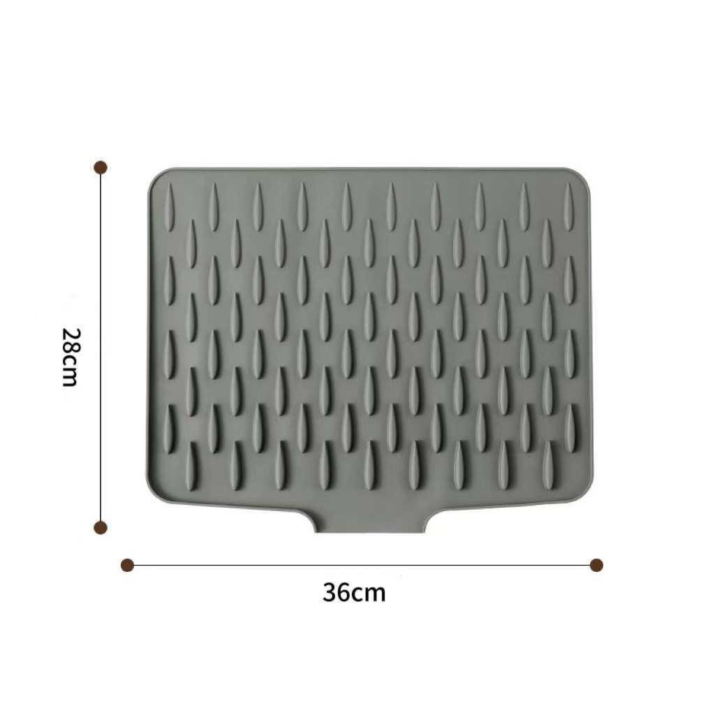 Tapete Drenante e Resistente ao Calor de Silicone para Bancada: Anti-Escaldante, Espessado, Antiderrapante, Multiuso para Cozinha.