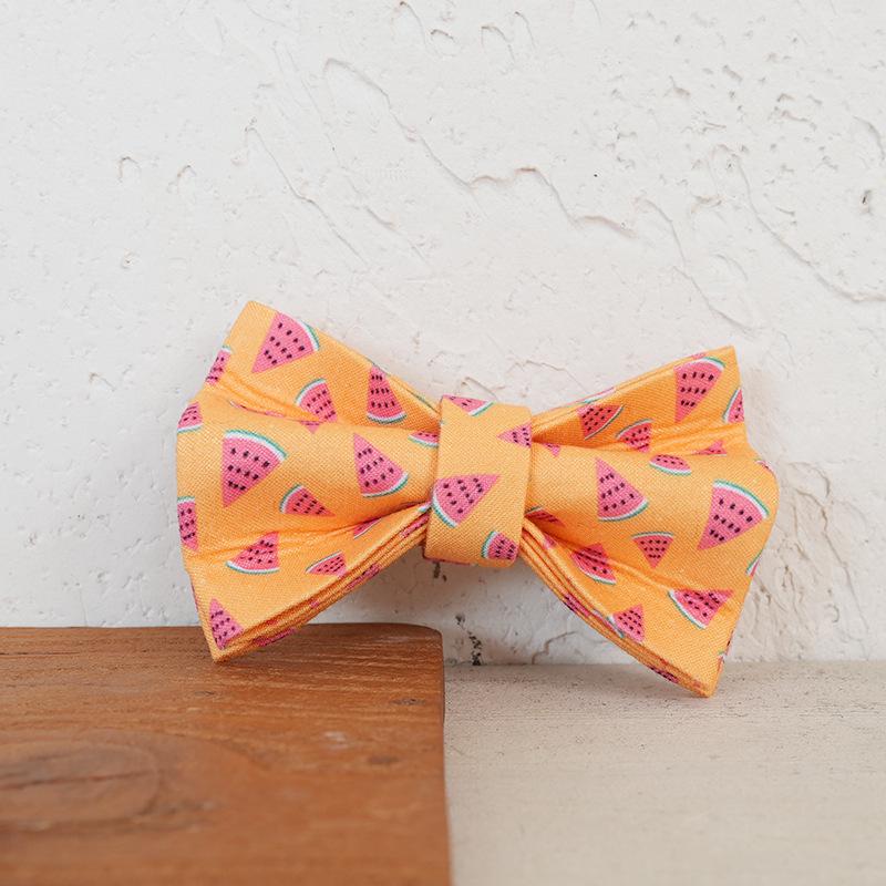 Sweet Watermelon Orange Double Layer Soft Cat Collar UCC-171J