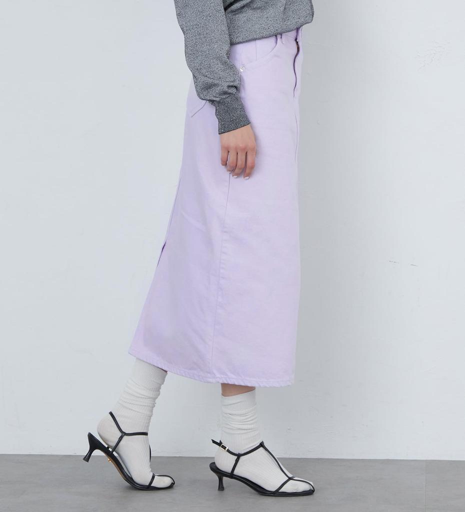 Lee Standard Wardrobe Denim Light Size S Skirt, Spring/Summer, Women's, LL2625-208, Purple,
