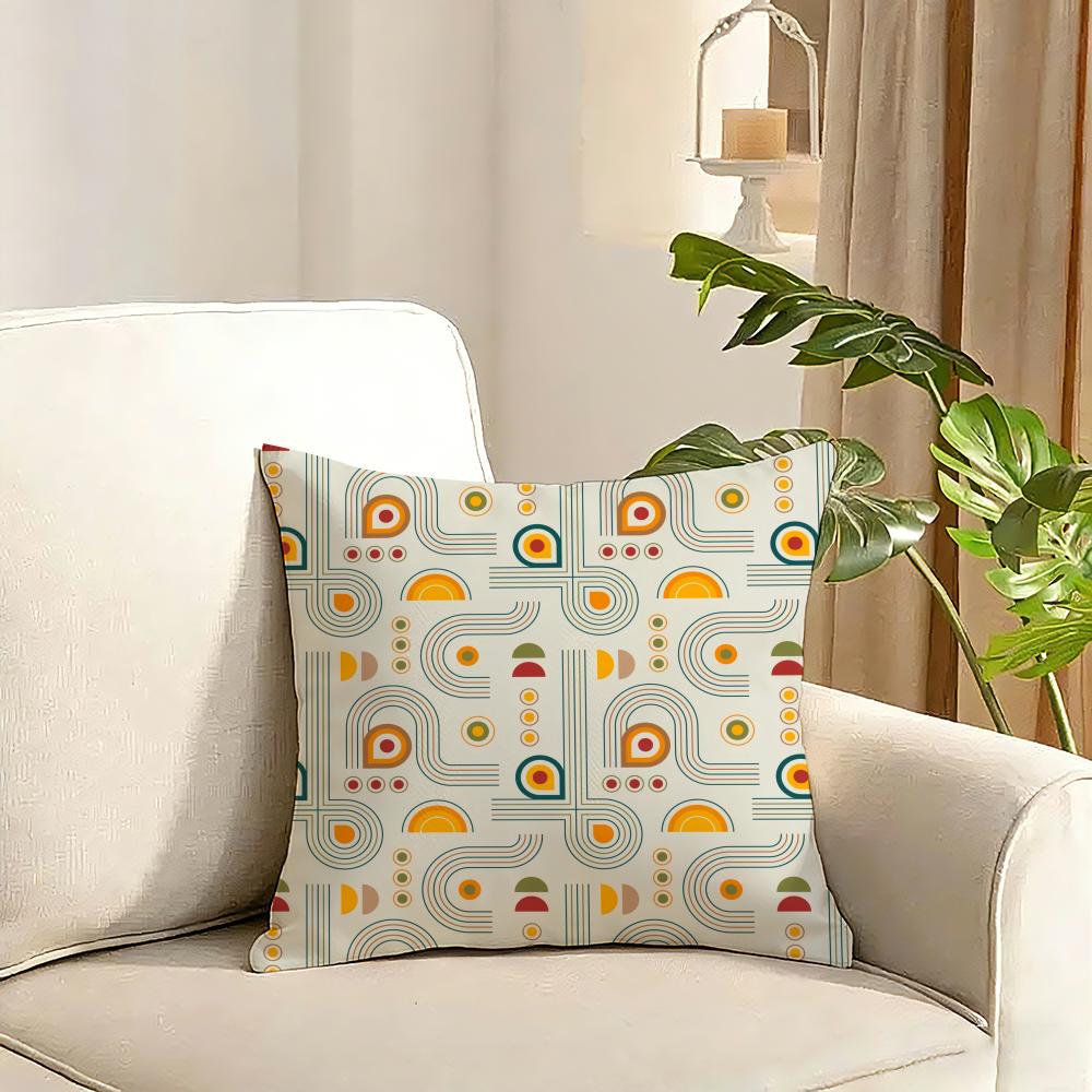 boho plant nordic Cushion Cover Reversible Plush Pillow Cover Soft Fluffy Home Decor for Sofa Bedroom 30X30cm