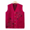 Yalu Mid-Aged & Elderly Women's Knitted Cardigan Vest