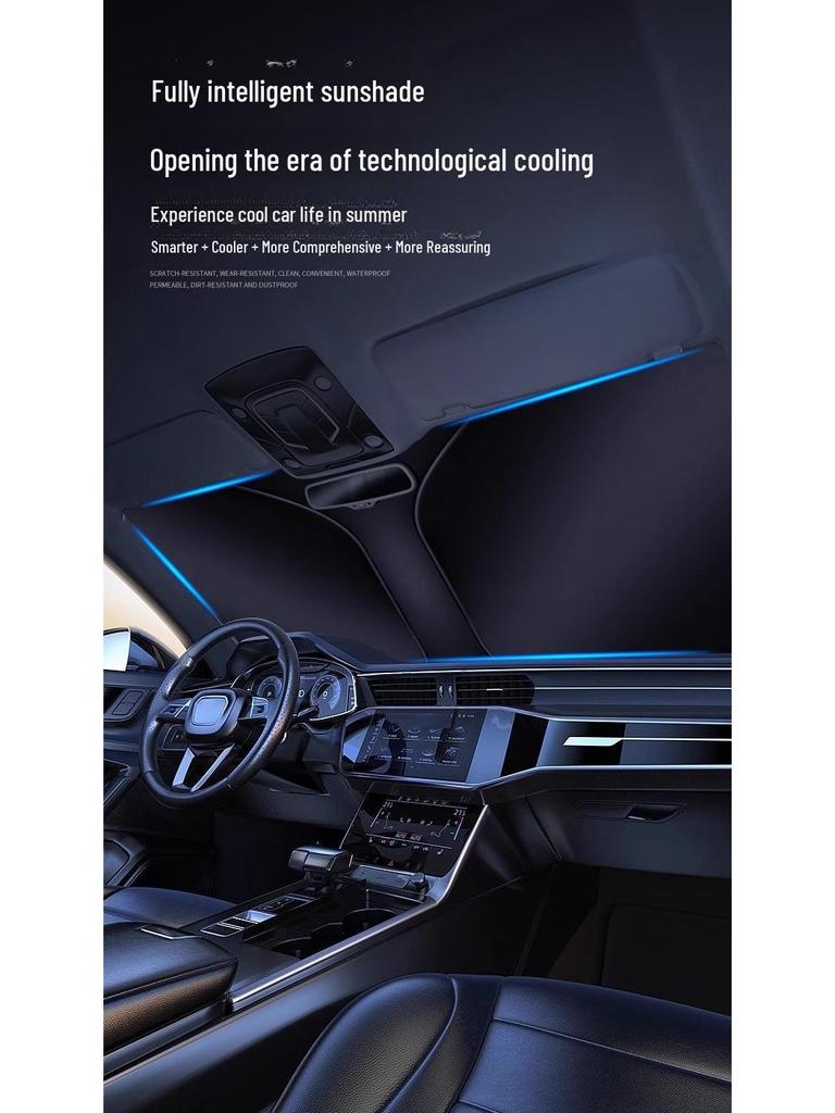 Double-Layer Car Windshield Sunshade and Heat Insulation Visor