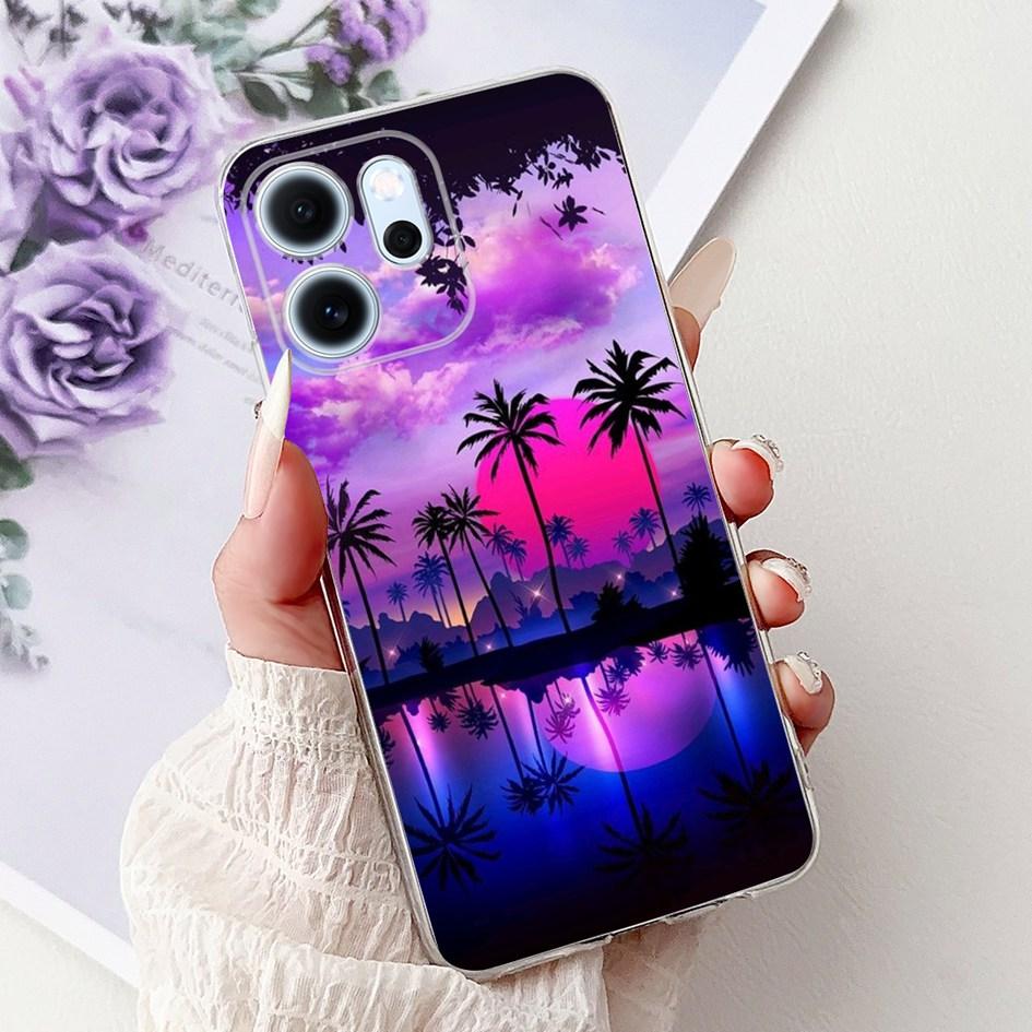 For Cover OPPO Reno 14F 2025 Case Reno14F Popular Bamboo Bowknot Soft Silicone Clear TPU Bumper For OPPO Reno14 F CPH2743 Shells