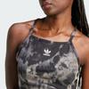 Adidas Tie-Dyed Crop Top Women Tops Black Gray IW0837