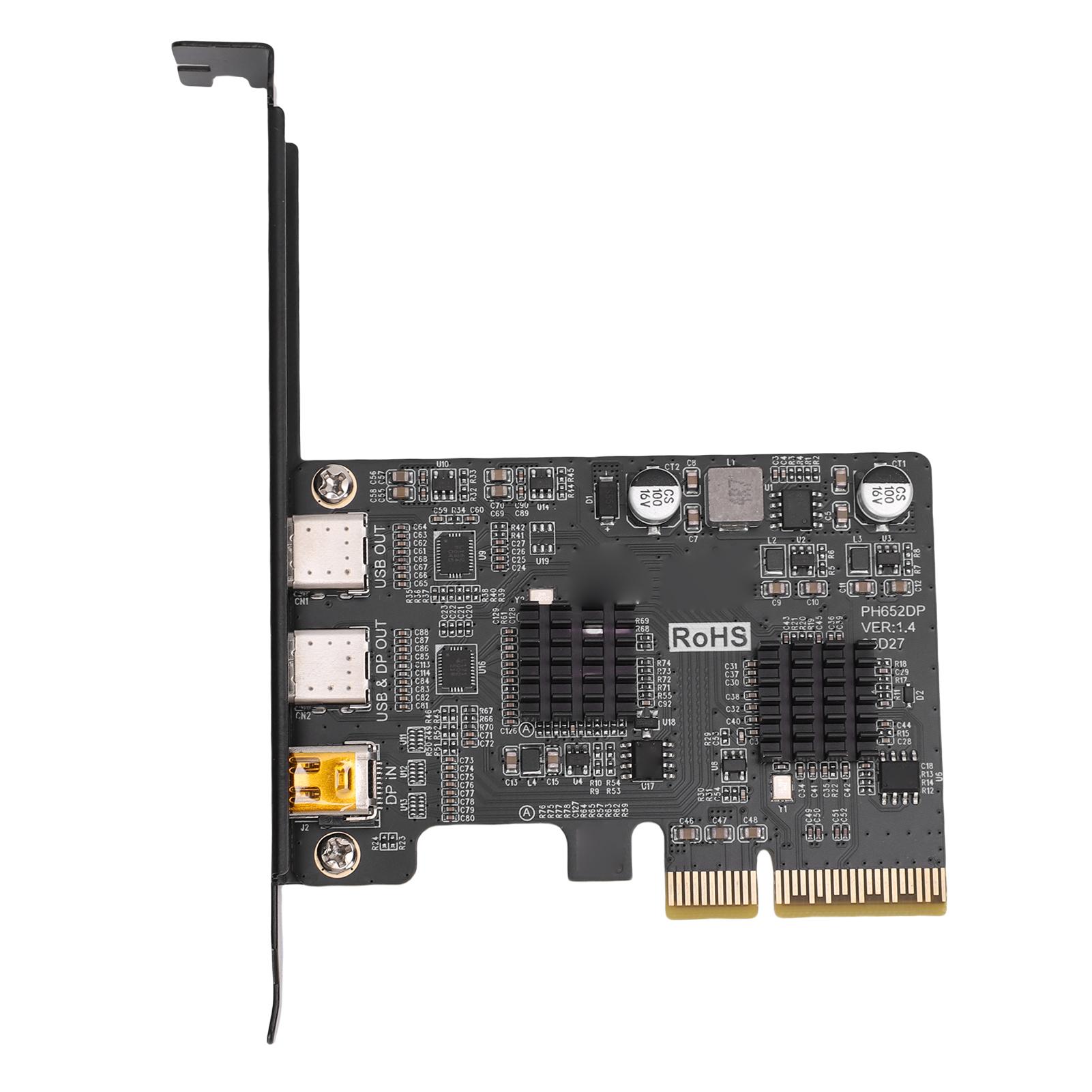 

Type-C Expansion Card USB3.0 10G PCIe Card Support DisplayPort Video 4K 60HZ PCIE X4 X8 X16 for Desktop PC