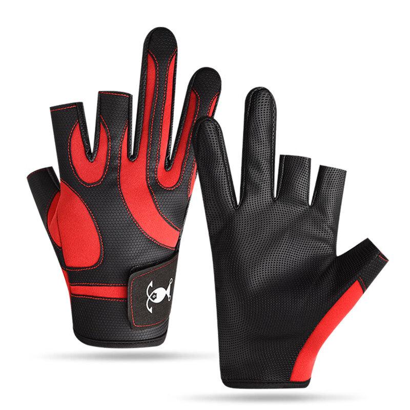 Men's Three-Finger Outdoor Fishing Gloves