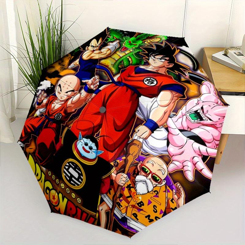 

Dragon Ball Poster Cartoon Umbrella, Portable 3-Fold Compact Umbrella, Suitable for Camping, Hiking and Travel, Ideal Easter Birthday Gift for Family