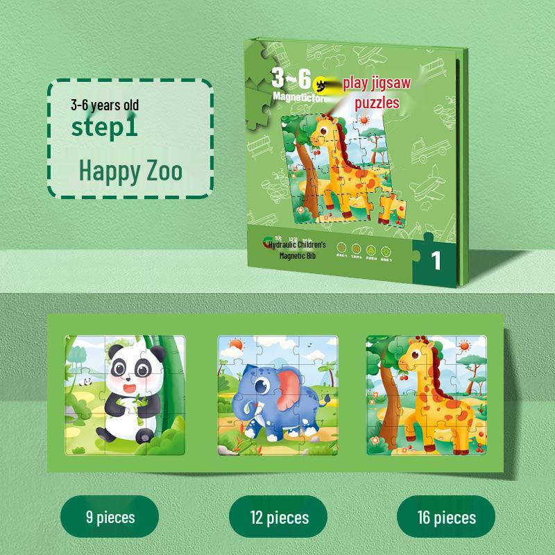 Advanced Magnetic Puzzle Toy for Boys, Ages 3-6: Early Education Jigsaw